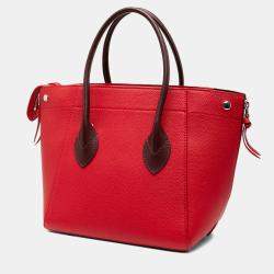 Pre Owned Louis Vuitton Red Calfskin Freedom Tote
