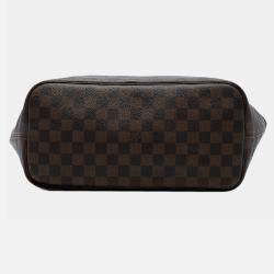 Pre Owned Louis Vuitton Brown Damier Ebene Neverfull MM