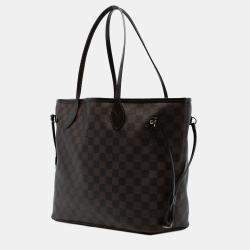Pre Owned Louis Vuitton Brown Damier Ebene Neverfull MM