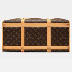Pre Owned Louis Vuitton Brown Monogram Sac Chien Pet Carrier 50