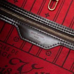 Pre Owned Louis Vuitton Brown Damier Ebene Neverfull MM