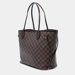 Pre Owned Louis Vuitton Brown Damier Ebene Neverfull MM