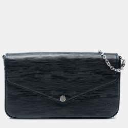 Pre Owned Louis Vuitton Black Epi Pochette Felicie