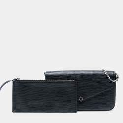 Pre Owned Louis Vuitton Black Epi Pochette Felicie
