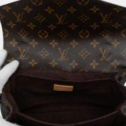 Pre Owned Louis Vuitton Brown Monogram Pochette Metis