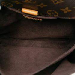 Pre Owned Louis Vuitton Brown Monogram Pochette Metis