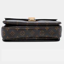 Pre Owned Louis Vuitton Brown Monogram Pochette Metis