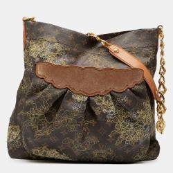 Pre Owned Louis Vuitton Brown Limited Edition Monogram Dentelle Fersen