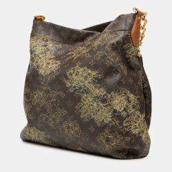 Pre Owned Louis Vuitton Brown Limited Edition Monogram Dentelle Fersen