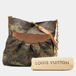 Pre Owned Louis Vuitton Brown Limited Edition Monogram Dentelle Fersen