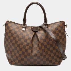 Pre Owned Louis Vuitton Brown Damier Ebene Siena MM