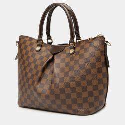 Pre Owned Louis Vuitton Brown Damier Ebene Siena MM