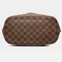 Pre Owned Louis Vuitton Brown Damier Ebene Siena MM