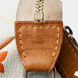 Pre Owned حقيبة لوي فويتون بوشيت أكسيسوار مونوجرام أبيض ملتيكلور