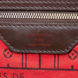 Pre Owned Louis Vuitton Brown Damier Ebene Neverfull GM