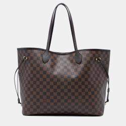 Pre Owned Louis Vuitton Brown Damier Ebene Neverfull GM