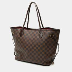 Pre Owned Louis Vuitton Brown Damier Ebene Neverfull MM