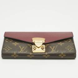 Pre Owned Louis Vuitton Aurore Monogram Canvas Pallas Wallet