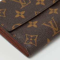 Pre Owned Louis Vuitton Monogram Canvas Sarah Long Wallet