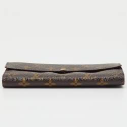 Pre Owned Louis Vuitton Monogram Canvas Sarah Long Wallet