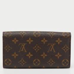 Pre Owned Louis Vuitton Monogram Canvas Sarah Long Wallet