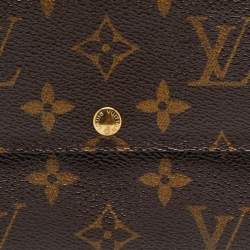 Pre Owned Louis Vuitton Monogram Canvas Sarah Long Wallet