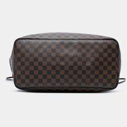 Pre Owned Louis Vuitton Brown Damier Ebene Neverfull GM