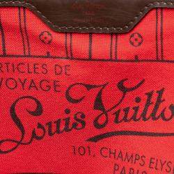 Pre Owned Louis Vuitton Brown Damier Ebene Neverfull GM