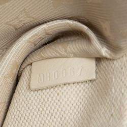 Pre Owned Louis Vuitton White Polka Dots Bowly