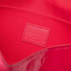 Pre Owned Louis Vuitton Pink Monogram Vernis Pochette Felicie
