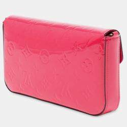 Pre Owned Louis Vuitton Pink Monogram Vernis Pochette Felicie