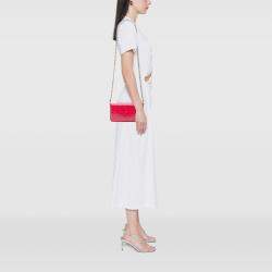 Pre Owned Louis Vuitton Pink Monogram Vernis Pochette Felicie