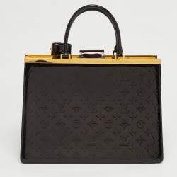Pre Owned Louis Vuitton Amarante Monogram Vernis Deesse GM Bag