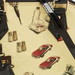 Pre Owned Louis Vuitton Citrine/Black Monogram Vernis Stickers Alma BB Bag