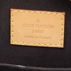 Pre Owned Louis Vuitton Citrine/Black Monogram Vernis Stickers Alma BB Bag