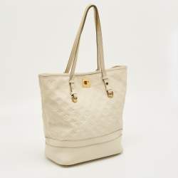 Pre Owned Louis Vuitton Neige Monogram Empreinte Leather Citadine PM Bag