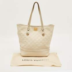 Pre Owned Louis Vuitton Neige Monogram Empreinte Leather Citadine PM Bag