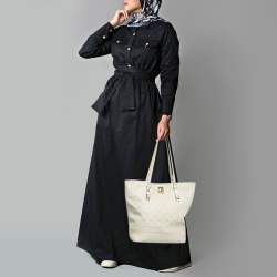 Pre Owned Louis Vuitton Neige Monogram Empreinte Leather Citadine PM Bag