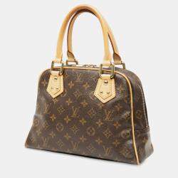 Pre Owned Louis Vuitton Brown Monogram Manhattan PM