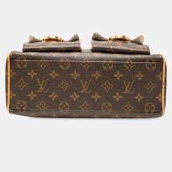 Pre Owned Louis Vuitton Brown Monogram Manhattan PM
