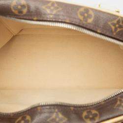 Pre Owned Louis Vuitton Brown Monogram Manhattan PM