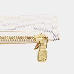 Pre Owned Louis Vuitton White Damier Azur Neverfull PM