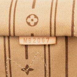 Pre Owned Louis Vuitton Brown Monogram Neverfull PM