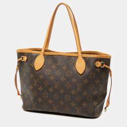 Pre Owned Louis Vuitton Brown Monogram Neverfull PM