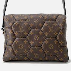 Pre Owned Louis Vuitton Exagon Neo Trocadero Noir/Brown Monogram Macassar Canvas