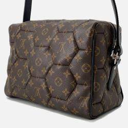 Pre Owned Louis Vuitton Exagon Neo Trocadero Noir/Brown Monogram Macassar Canvas