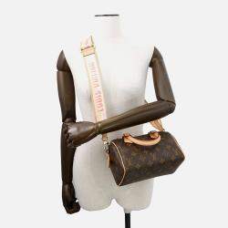 Pre Owned Louis Vuitton Speedy Bandouliere Brown Monogram Size 20