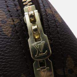Pre Owned Louis Vuitton Deauville Bowling Vanity Brown Monogram