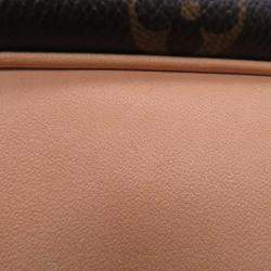 Pre Owned Louis Vuitton Deauville Bowling Vanity Brown Monogram