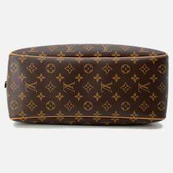 Pre Owned Louis Vuitton Deauville Bowling Vanity Brown Monogram